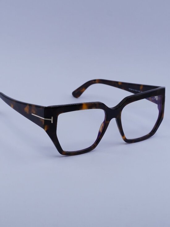 Tom Ford FT5951-B 052 Eyeglasses Havana 54mm Square Frame main image 9